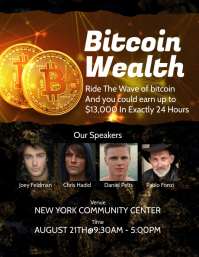 Bitcoin Investment Flyer Template | PosterMyWall