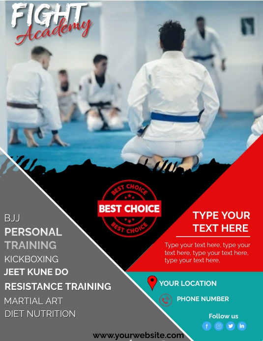 Bjj flyer Template PosterMyWall