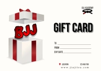 BJJ gift card Postcard template