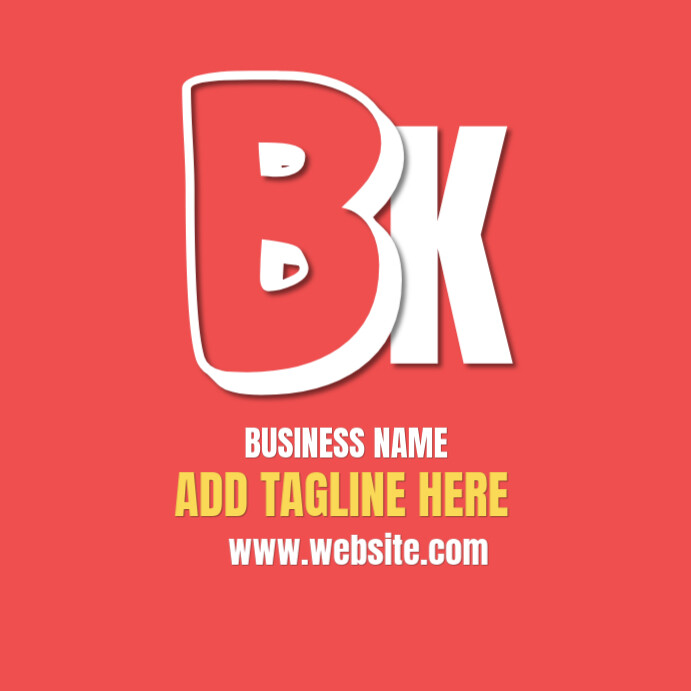 Bk logo Instagram-bericht template