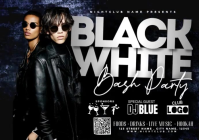 黑色 Black and White Bash Party A4 Template