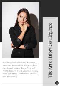 Black & White Fashion Magazine A4 template - Page 5