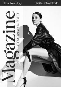 White Fashion Magazine Cover A4 Template - Page 1