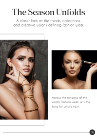 Black & White Fashion Magazine A4 template - Page 2