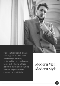Black & White Fashion Magazine A4 template - Page 4