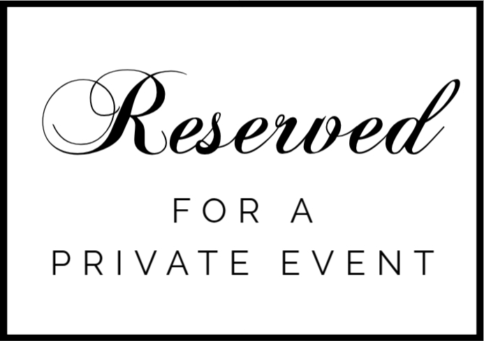 Copy of Black & White Professional Reserved Event Sign A1 | PosterMyWall