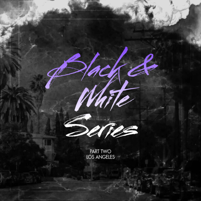 Black & White Mixtape CD Cover Template Okładka albumu