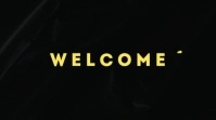 Black & Yellow twitch intro template