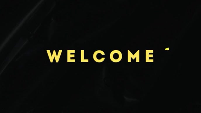 Black & Yellow twitch intro template