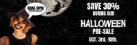 Black   2x6 Foot Halloween Sale Banner Banner Banner 2' × 6' template
