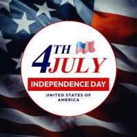 Black 3d 4th Of July Pos Instagram Instagram-bericht template