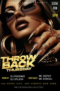 Black 3d A Poster For A Throwback Thursday  Pinterest Graphic template