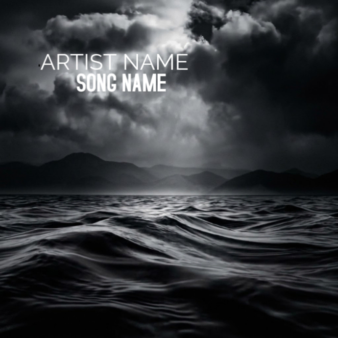 Black 3d Album Cover Album Cover Template | PosterMyWall