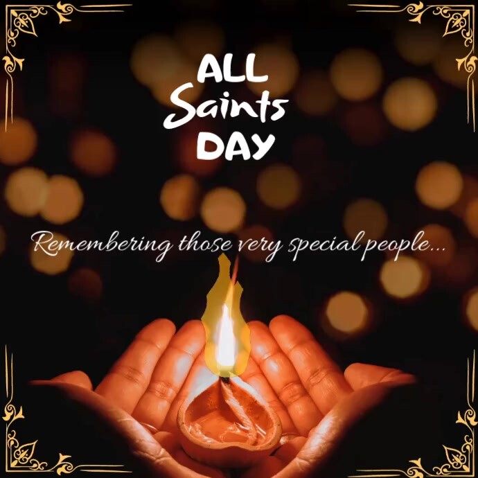 Plantilla de Black 3d All Saints Day Instagram Post | PosterMyWall