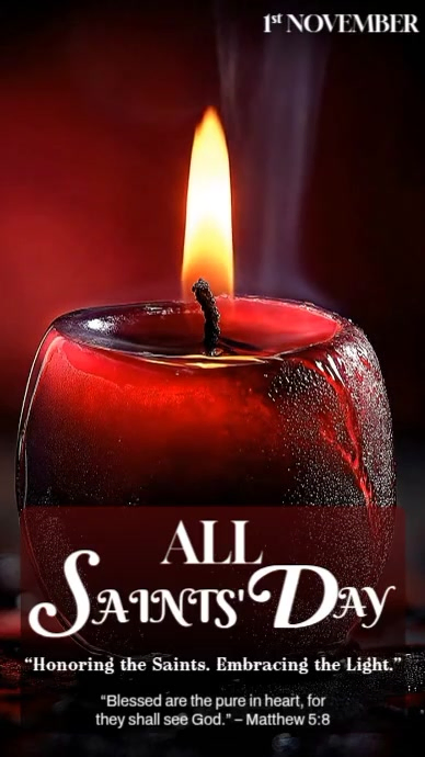 Plantilla de Black 3d All Saints Day Instagram Reel | PosterMyWall