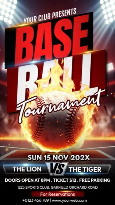 Baseball Tournament Template | PosterMyWall