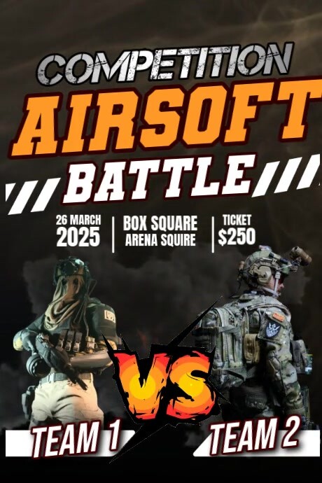 Black 3d Battle Arena Poster Cartaz template