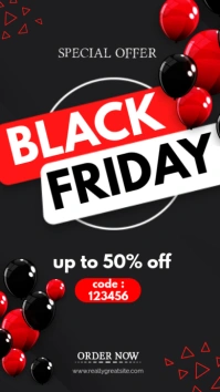 Black 3d Black Friday Instagram Story template
