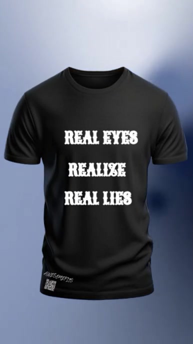 Black 3d Black Shirt  Instagram Reel template