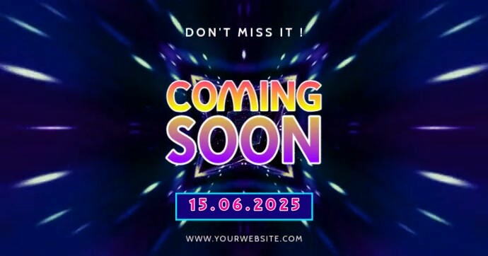 Black 3d Coming Soon Gambar Bersama Facebook template