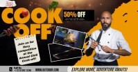Black 3d Cook Off Facebook Shared Image template