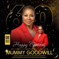Black 3d Editable Black And Gold Classic Birthday Wishes And Greetings Video Animation Design Instag Message Instagram template