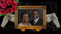 Black 3d Funeral, Celebration Of Life, Loving Memory, Intro Video, Worship, Welcome, Church, Iglesia Digitalt display (16:9) template