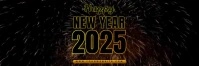 Black 3d Happy New Year Tajuk Twitter template