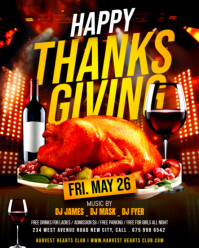 Black Thanksgiving Event Instagram Portrait Template