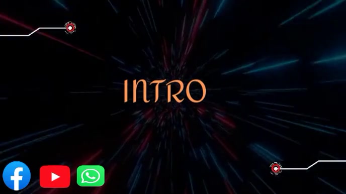 Black 3d Intro Video  Digital Display (16:9) template