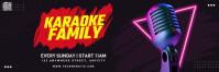 Black 3d Karaoke Family Tajuk Twitter template