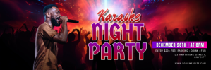 Hitam Karaoke Night Twitter Banner Template