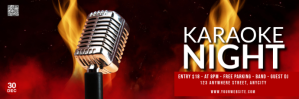 Hitam Karaoke Night Twitter Banner Template
