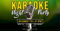 Black 3d Karaoke Party Iklan Facebook template
