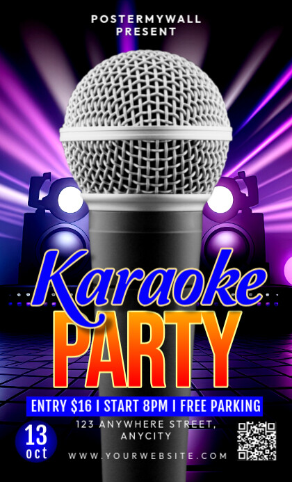 Black 3d Karaoke Party Legal As template
