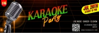 Black 3d Karaoke Party Tajuk Twitter template