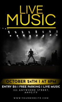 Black 3d Live Music Legal As template