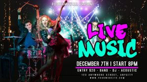 Black 3d Live Music Pos Twitter template