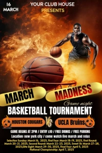 Black 3d March Madness  Pinterest Graphic template