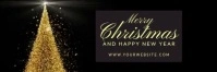 Black 3d Merry Christmas Tajuk Twitter template