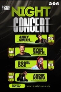 Black Music Concert Plakat Template