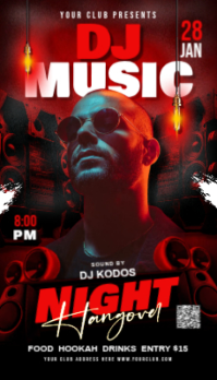 Black 3d Party Flyer Business Card Ikhadi Lebhizinisi template