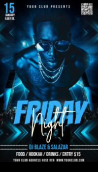 Black 3d Party Flyer Business Card Carte de visite template