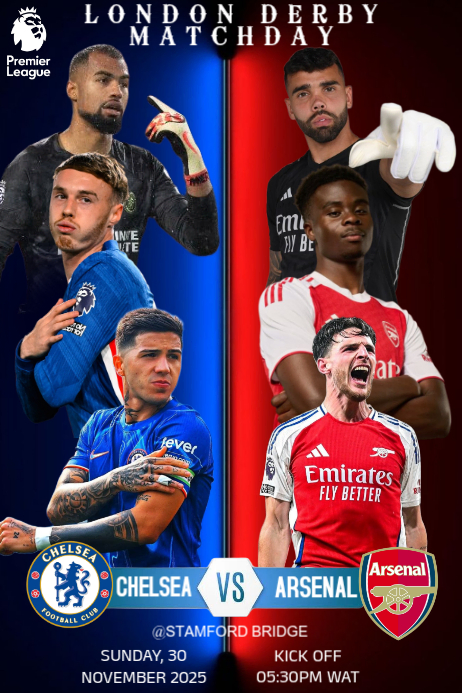 Black 3d Premier League Match Poster Template | PosterMyWall