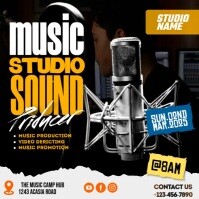 Sort Music Production Workshop Сообщение Instagram Template