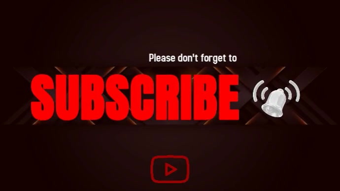 Black 3d Subscribe Channel Youtube Thumbnail Template | PosterMyWall