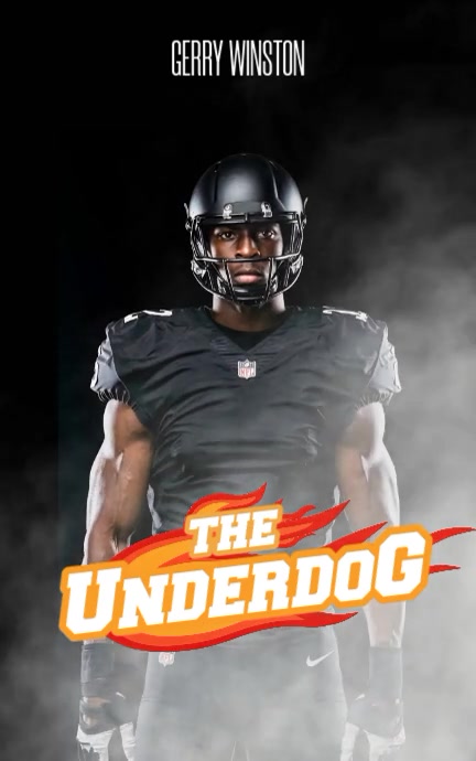 Black 3d The Underdog Kindle/book Covers template