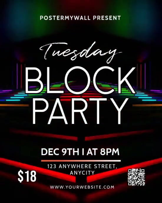 Block Party Event Template | PosterMyWall