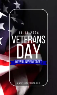 Black 3d Veteran's Day Legal As template