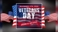 Black 3d Veteran's Day Pos Twitter template